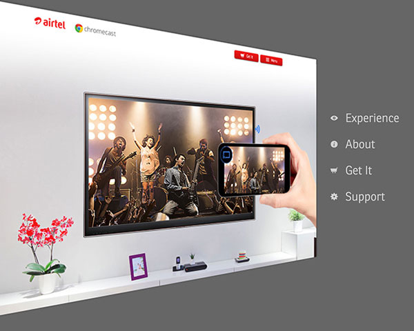 Airtel / Chromecast Experience
